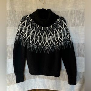 Ramy Brook 100% cashmere fair isle sweater size medium